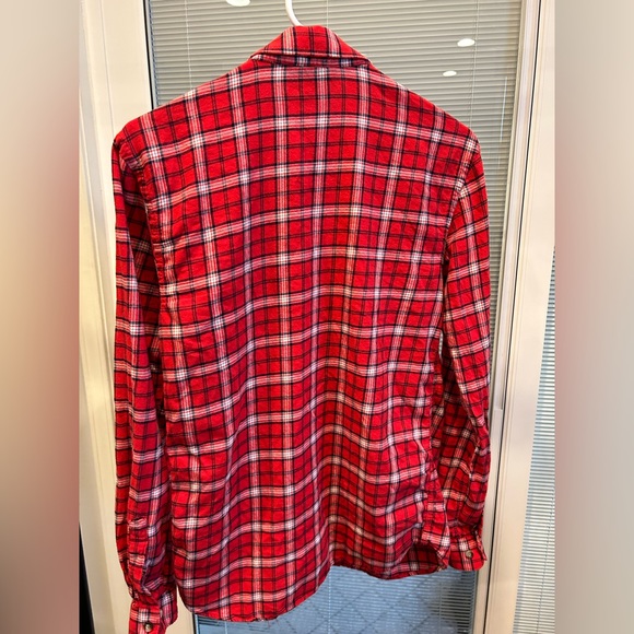 Men’s SM Zara Red Lt Wgt Flannel - Picture 2 of 5